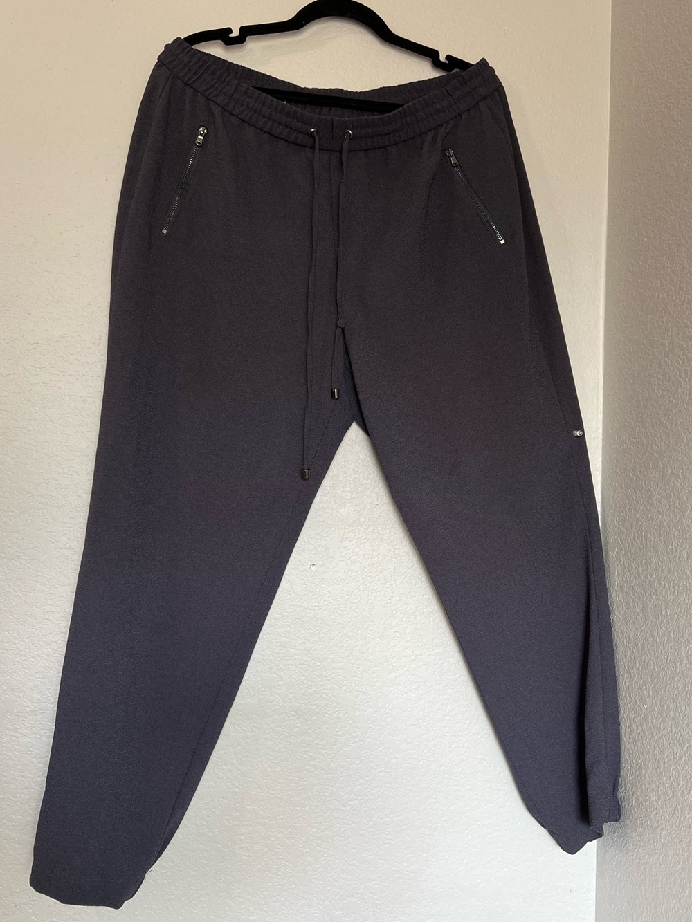 Women’s Calvin Klein Charcoal Gray Pull-On Trousers | Size Large